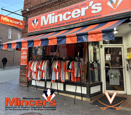 Mincer's University of Virginia Imprinted Sportswear